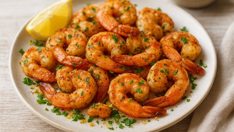4 Minute Spicy Garlic Shrimp