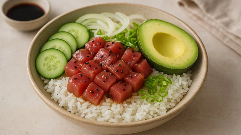 Ahi Tuna Poke Bowls