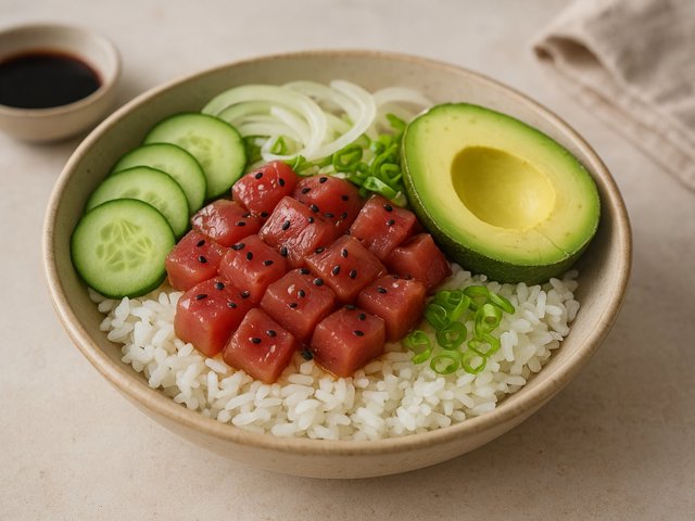 Ahi Tuna Poke Bowls