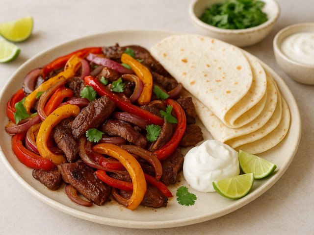 Air-Fried Steak Fajitas