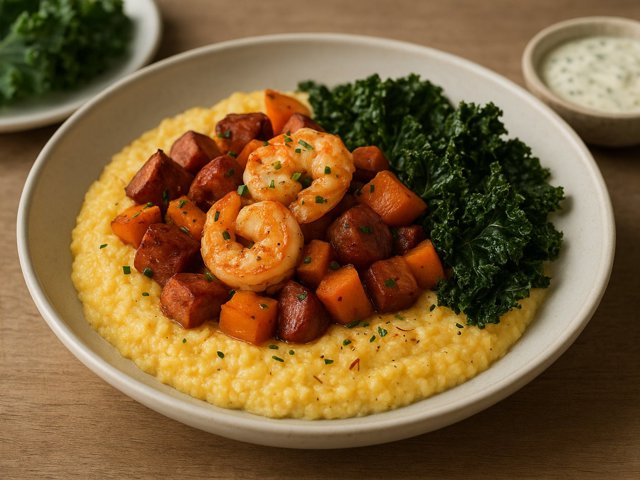 Andouille Shrimp & Grits