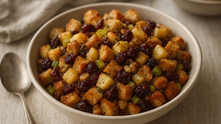 Apple And Cherry Bread Stuffing