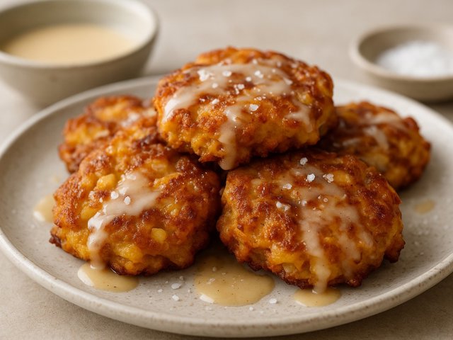 Apple Cheddar Fritters
