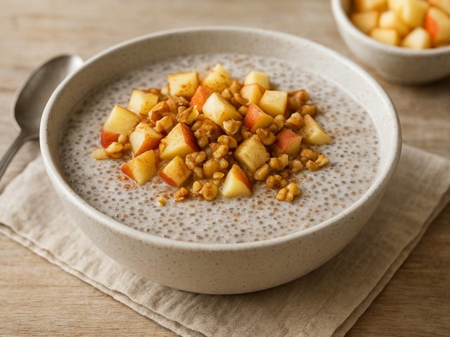 Apple Cinnamon Chia Breakfast Pudding