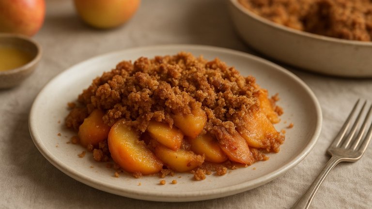 Apple, Peach, OR Apricot Brown Betty