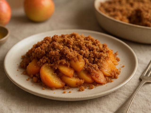 Apple, Peach, OR Apricot Brown Betty