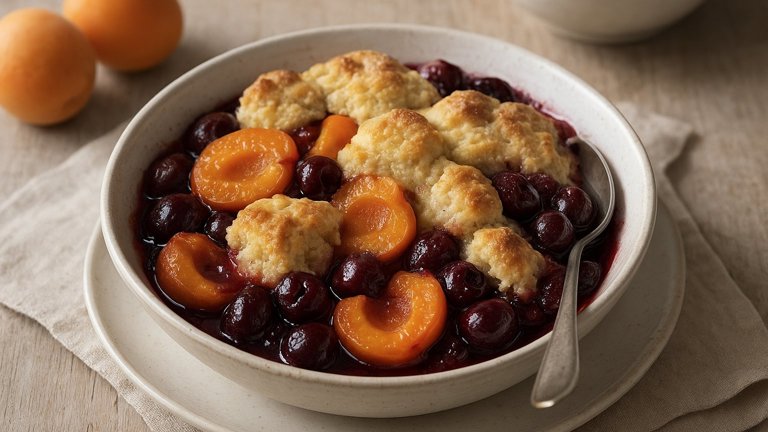Apricot-Cherry Slump