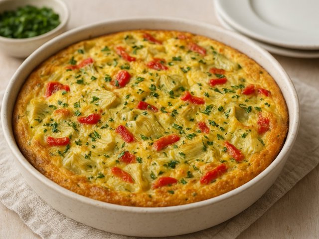 Artichoke Frittata For A Crowd