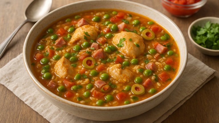 Asopao De Pollo (Puerto Rican Chicken And Rice Soup)