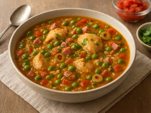 Asopao De Pollo (Puerto Rican Chicken And Rice Soup)