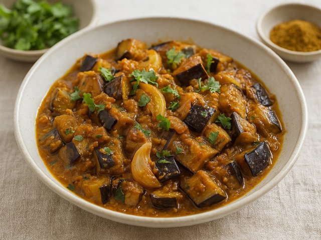 Aubergine And Shallot Curry