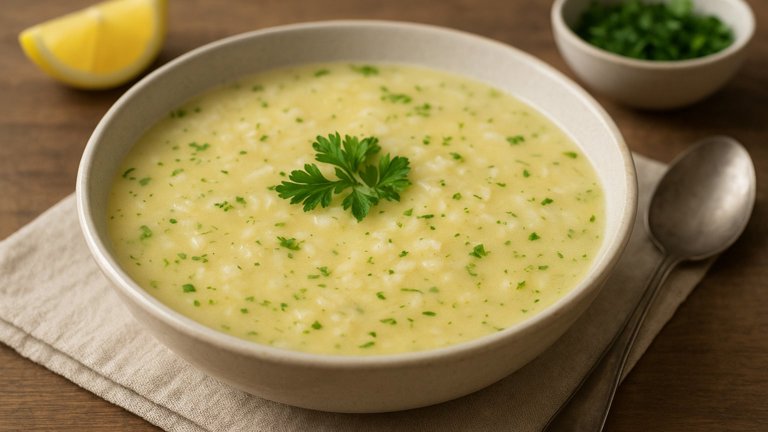 Avgolemono (Greek Lemon Soup)