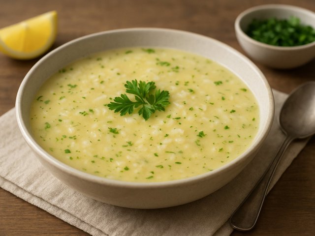 Avgolemono (Greek Lemon Soup)