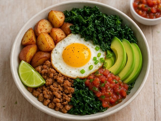 Avocado & Bacon Breakfast Bowl