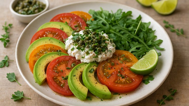 Avocado AND Heirloom Tomato Salad