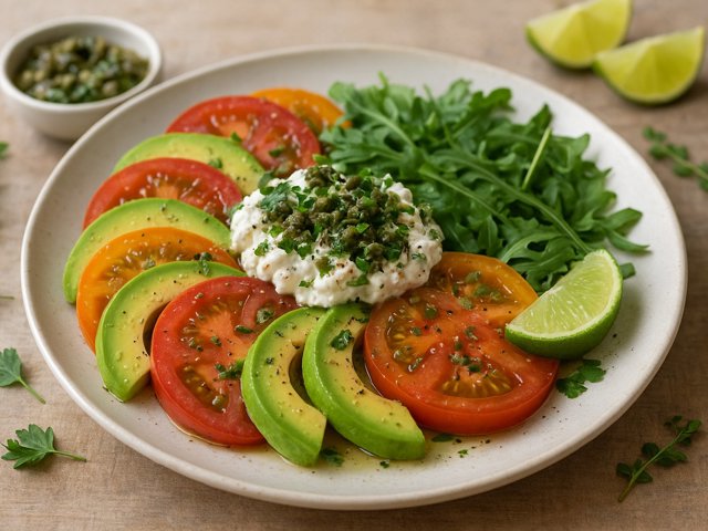 Avocado AND Heirloom Tomato Salad