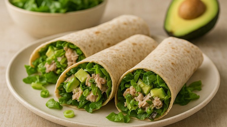 Avocado And Tuna Salad Wraps