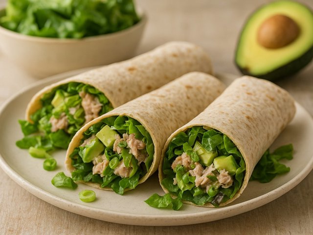 Avocado And Tuna Salad Wraps