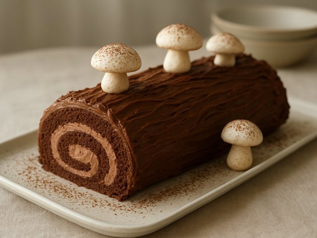Bûche De Noël (Yule Log Cake)