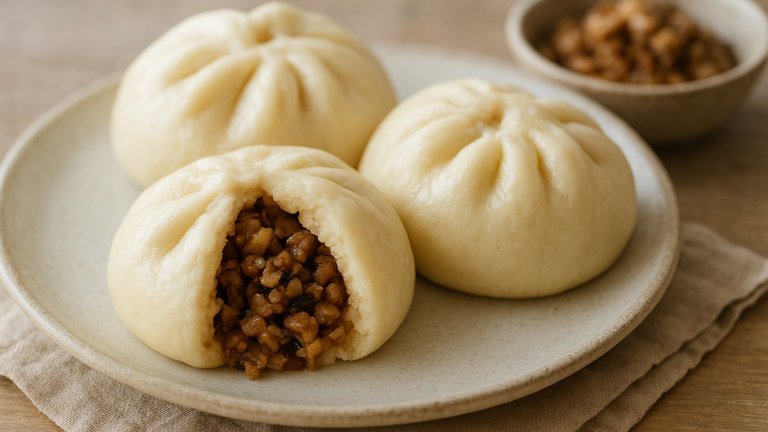 Bāo (Chinese Steamed Buns)