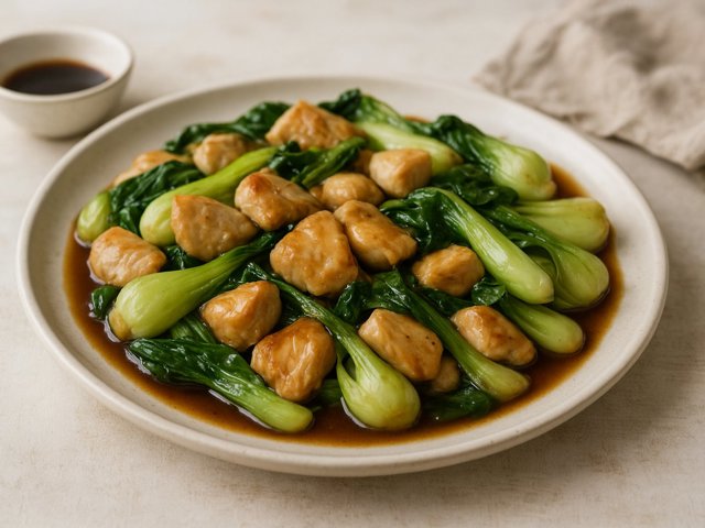 Baby Bok Choy With Chicken