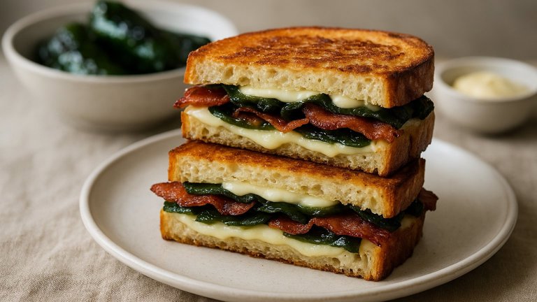Bacon AND Poblano Grilled Cheese