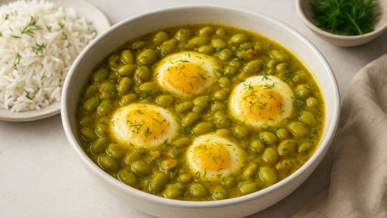 Baghali Ghatogh (Iranian Fava Bean Stew With Eggs)