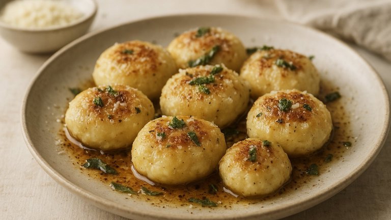 Baked Gnudi With Brown Butter And Sage