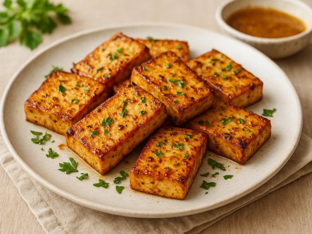 Baked Marinated Tofu