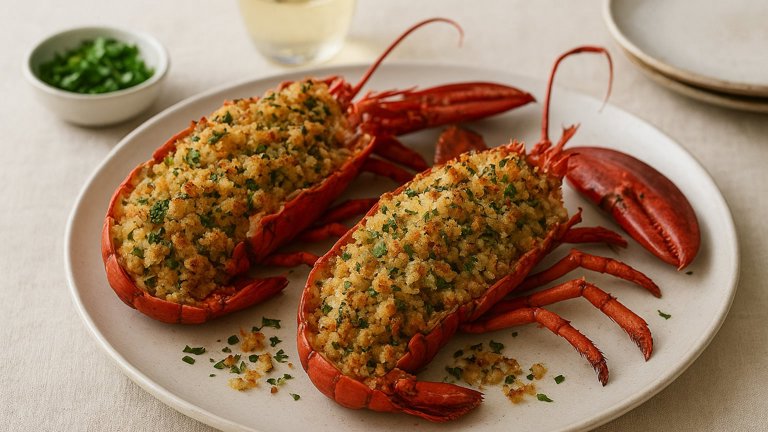 Baked Stuffed Lobster
