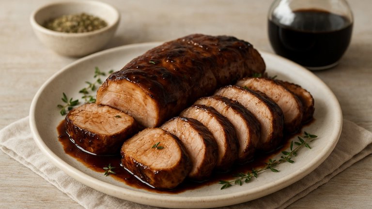 Balsamic Glazed Pork Tenderloin