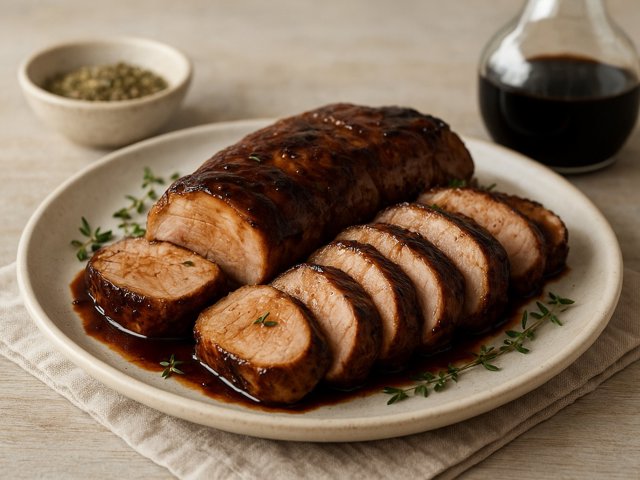 Balsamic Glazed Pork Tenderloin