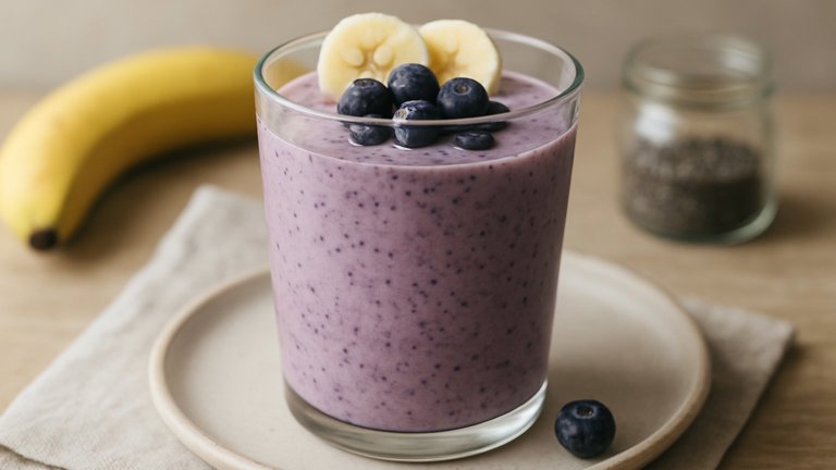 Banana Chia Breakfast Smoothie