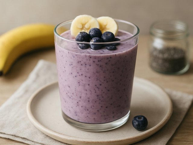 Banana Chia Breakfast Smoothie