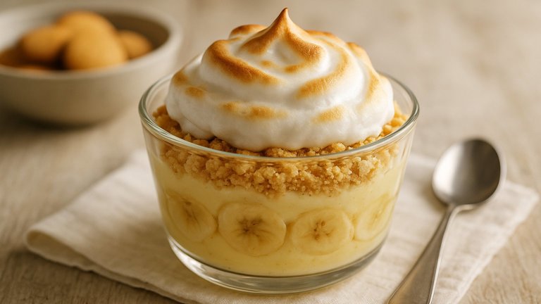 Banana Pudding With Meringue
