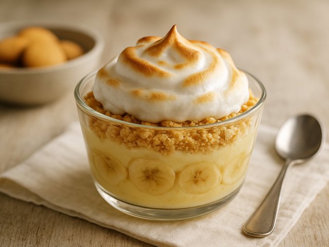 Banana Pudding With Meringue
