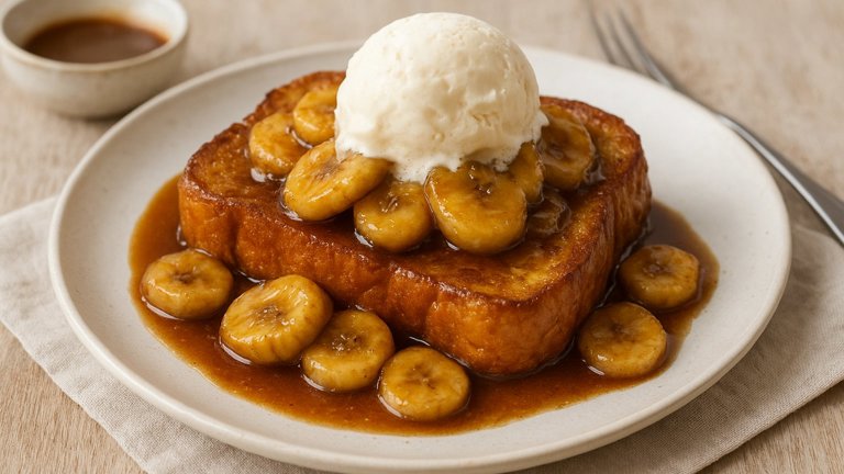 Bananas Foster French Toast