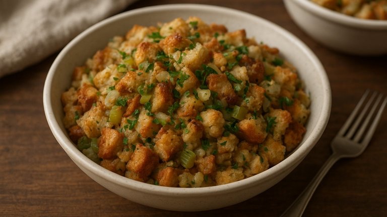 Basic Bread Stuffing Or Dressing