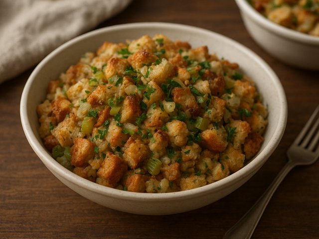 Basic Bread Stuffing Or Dressing