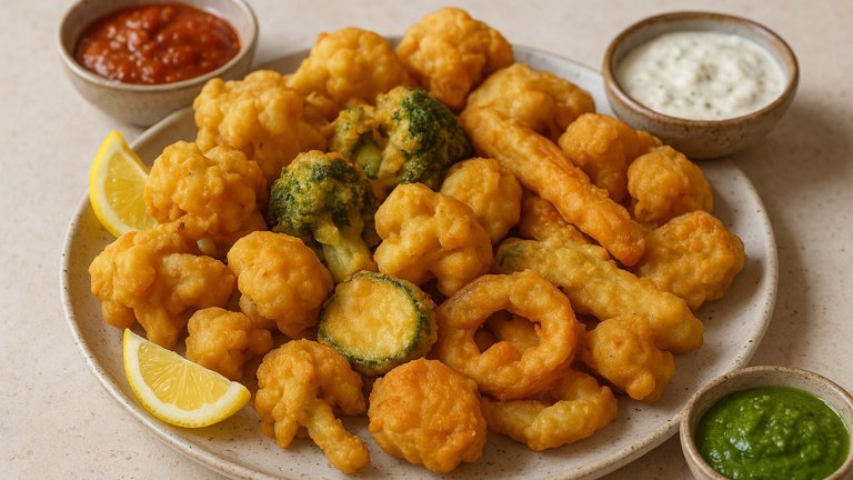 Battered And Deep-Fried Vegetables