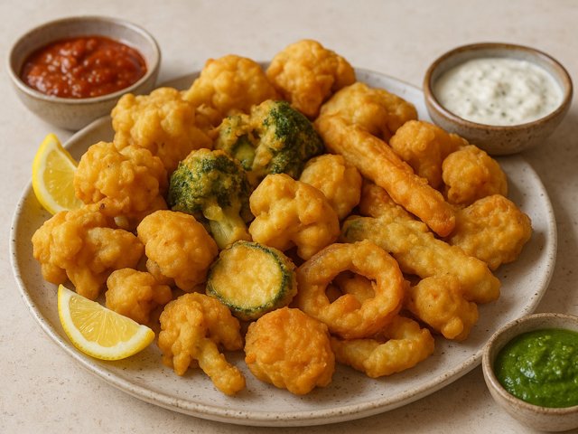 Battered And Deep-Fried Vegetables