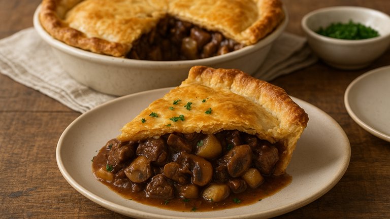 Beef Ale & Mushroom Pie