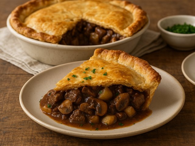 Beef Ale & Mushroom Pie