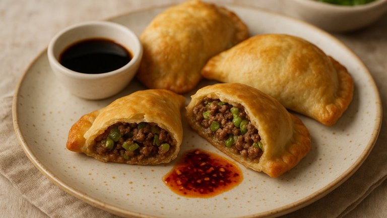 Beef and Celery Hearts Meat Pies
