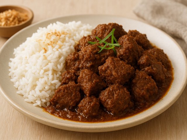 Beef Rendang (Indonesian Dry Curry)