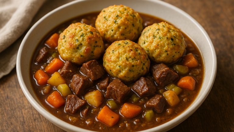 Beef stew & Crispy Dumplings