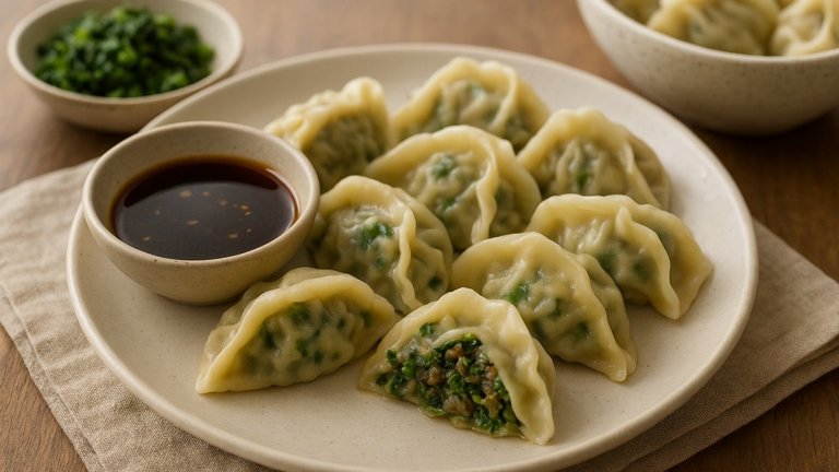Beef With Chinese Mustard Greens Dumplings