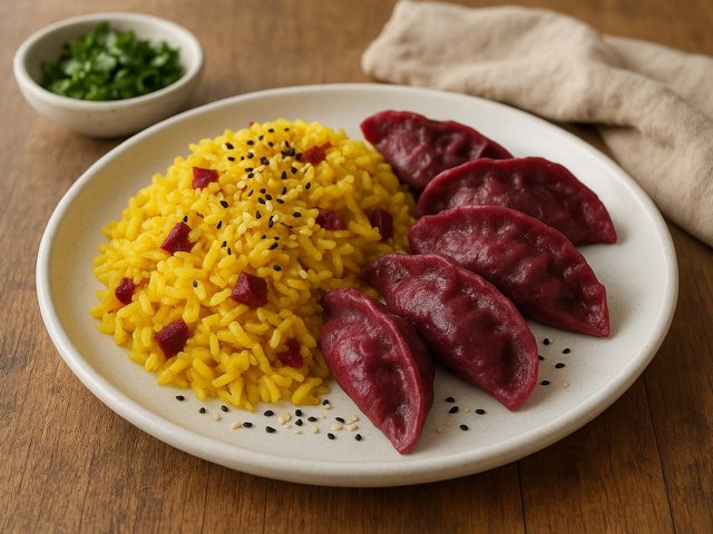 Beet & Turmeric Rice Vegan