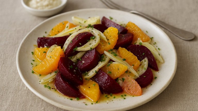 Beet, Fennel, And Citrus Salad With Horseradish