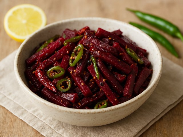 Beetroot AND Green Chilli Pickle